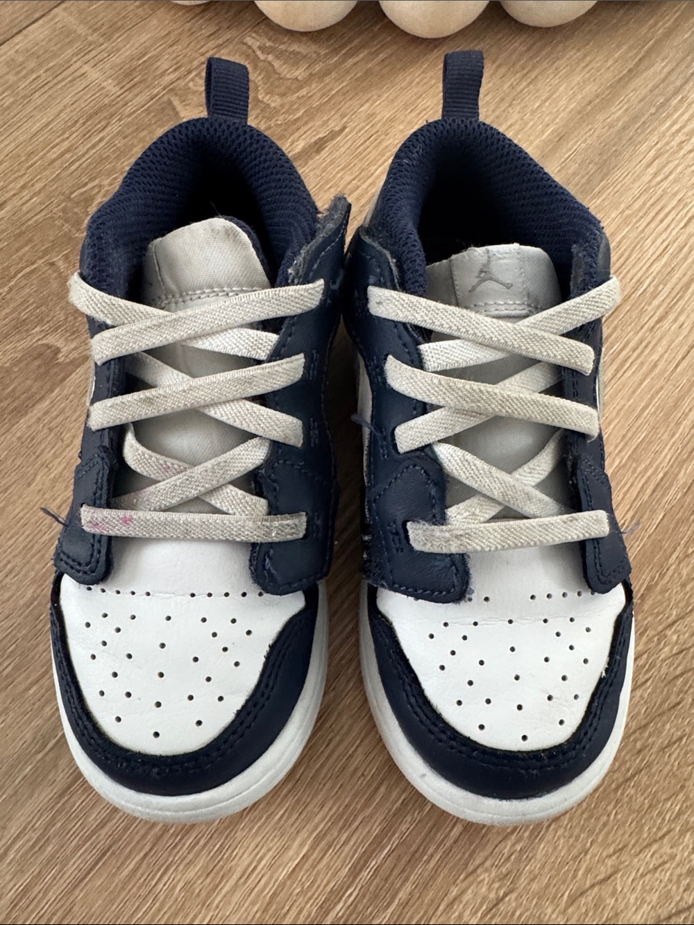 Jordan Kids Navy and White Sneaker